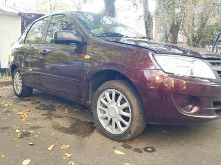 2014 Lada (ВАЗ) Granta I, пурпурный, 350000 рублей, вид 3