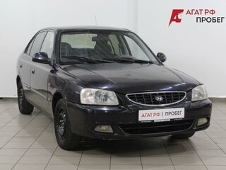 2005 Hyundai Accent ТагАЗ II, чёрный, 395000 рублей, вид 3