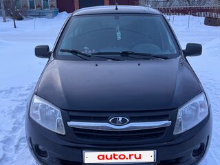 2014 Lada (ВАЗ) Granta I, чёрный, 450000 рублей, вид 3