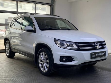 2014 Volkswagen Tiguan I Рестайлинг, белый, 1390000 рублей, вид 3