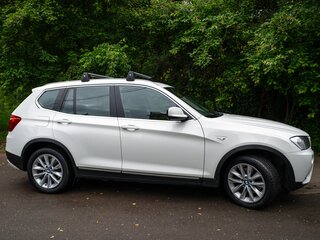2014 BMW X3 28i xDrive II (F25), белый, 1500000 рублей, вид 3