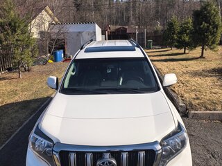 2015 Toyota Land Cruiser Prado 150 Series Рестайлинг 1, белый, 3650000 рублей, вид 2