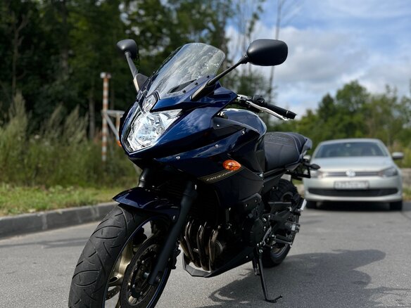 2009 Yamaha XJ6 (FZ6R), синий - вид 8