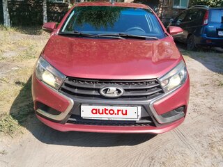 2016 Lada (ВАЗ) Vesta I, красный, 500000 рублей, вид 1