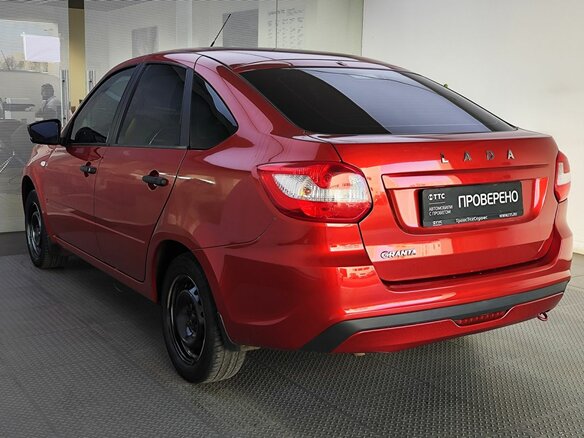 2021 Lada (ВАЗ) Granta I Рестайлинг, красный, 570000 рублей - вид 6