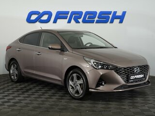 2021 Hyundai Solaris II Рестайлинг, коричневый, 1518000 рублей, вид 1
