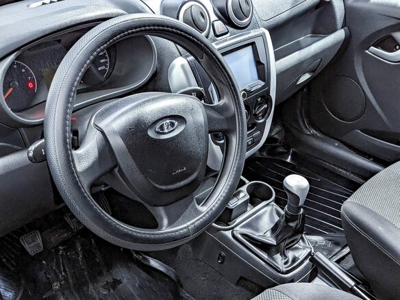 2014 Lada (ВАЗ) Granta I, серый, 414000 рублей - вид 6