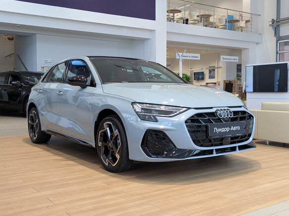 2025 Audi A3 Sportback 35 TFSI IV (8Y) Рестайлинг, серый, 4190000 рублей - вид 2