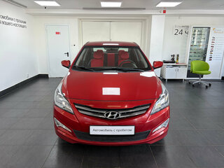 2016 Hyundai Solaris I Рестайлинг, красный, 1198000 рублей, вид 2