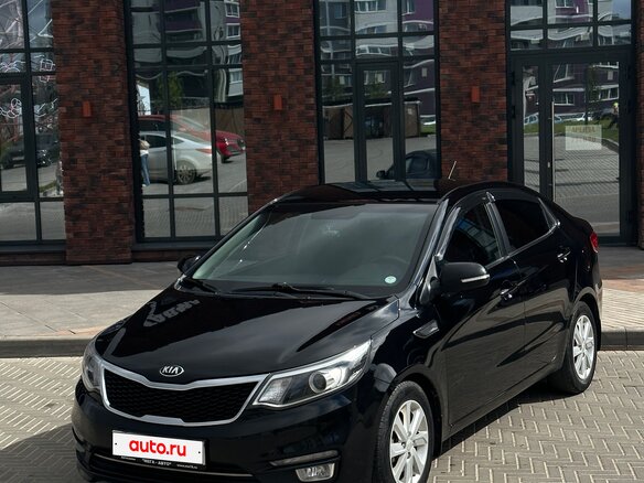2016 Kia Rio III Рестайлинг, чёрный, 1050000 рублей