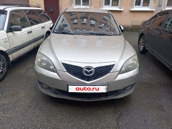 2008 Mazda 3 I (BK) Рестайлинг, серый, 435000 рублей - вид 1