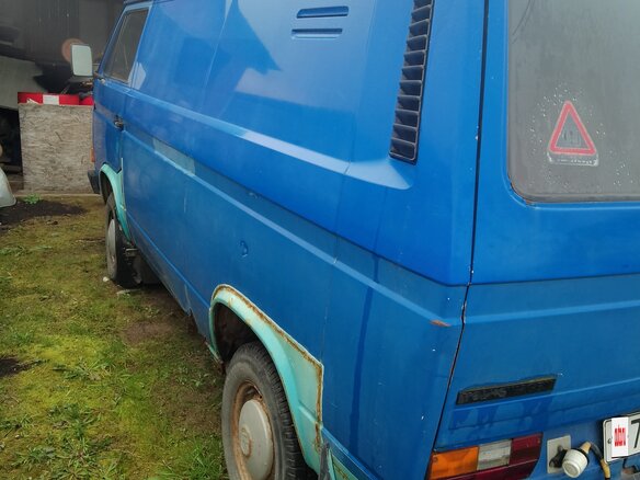 1983 Volkswagen Transporter 4-speed T3, синий, 200000 рублей - вид 1