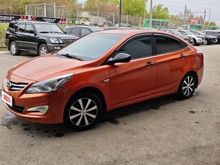 2014 Hyundai Solaris I Рестайлинг, оранжевый, 670000 рублей, вид 1