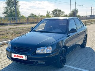 2008 Hyundai Accent ТагАЗ II, чёрный, 470000 рублей, вид 2