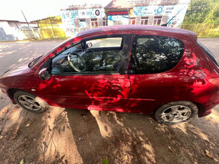 2009 Peugeot 206 +, красный, 210000 рублей, вид 4