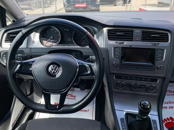 2014 Volkswagen Golf VII, белый - вид 14
