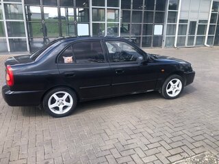 2011 Hyundai Accent ТагАЗ II, чёрный, 400000 рублей, вид 3