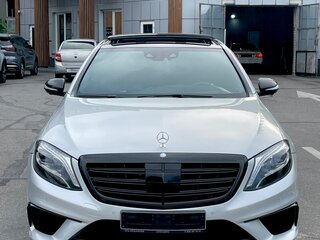 2014 Mercedes-Benz S-Класс AMG 63 AMG Long III (W222, C217), серебристый, 3000000 рублей, вид 4