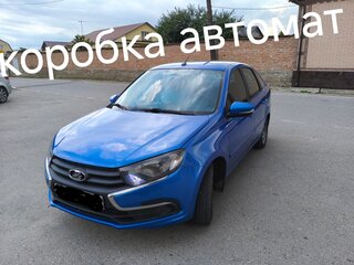 2019 Lada (ВАЗ) Granta I Рестайлинг, синий, 685000 рублей, вид 2