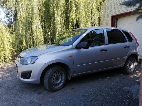 2013 Lada (ВАЗ) Kalina II, серебристый, 490000 рублей