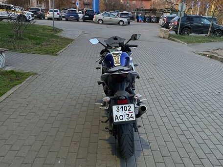 2015 Yamaha YZF-R3, синий, 400000 рублей, вид 4
