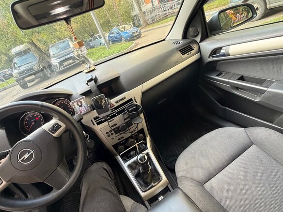 2007 Opel Astra H Рестайлинг, чёрный, 310000 рублей - вид 5