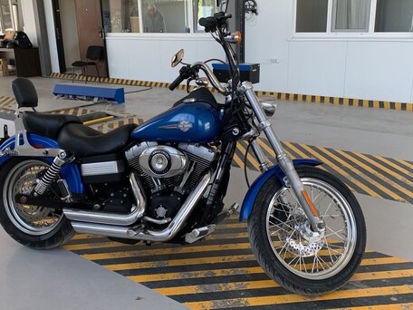2007 Harley-Davidson Street Bob, синий, 680000 рублей, вид 5
