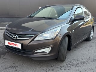 2015 Hyundai Solaris I Рестайлинг, коричневый, 1000060 рублей, вид 1