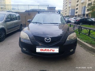 2008 Mazda 3 I (BK) Рестайлинг, чёрный, 600000 рублей, вид 2