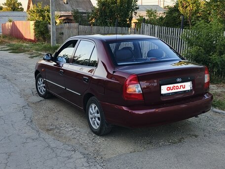 2008 Hyundai Accent ТагАЗ II, красный, 450000 рублей, вид 5