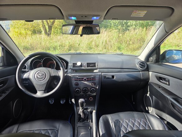 2007 Mazda 3 I (BK) Рестайлинг, синий, 400000 рублей - вид 7