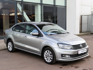 2017 Volkswagen Polo V Рестайлинг, серебристый, 1149000 рублей, вид 3