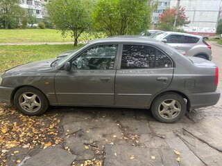 2003 Hyundai Accent ТагАЗ II, серый, 150000 рублей, вид 4