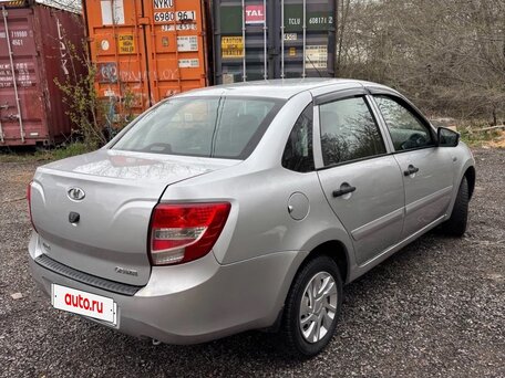 2014 Lada (ВАЗ) Granta I, серебристый, 420000 рублей, вид 3