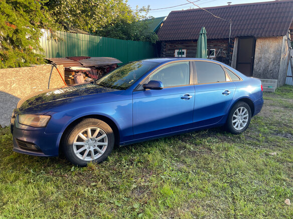 2012 Audi A4 IV (B8) Рестайлинг, синий, 1250000 рублей - вид 3