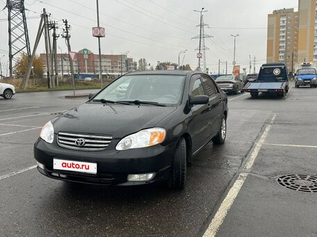 2003 Toyota Corolla IX (E120, E130), чёрный, 450000 рублей, вид 1