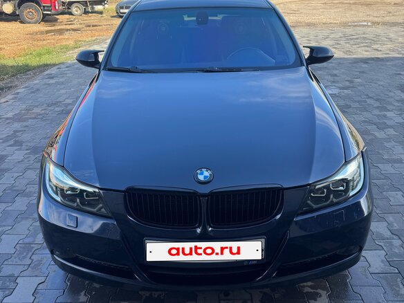2007 BMW 3 серии 320i V (E90/E91/E92/E93), синий - вид 1