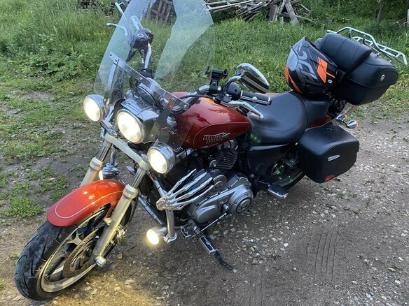 2014 Harley-Davidson Sportster 1200, оранжевый, 790000 рублей - вид 6