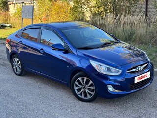 2014 Hyundai Solaris I, синий, 798000 рублей, вид 2