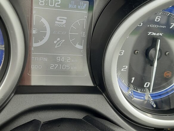 2018 Yamaha TMAX, синий - вид 3