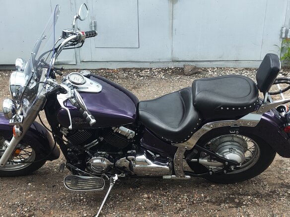 2001 Yamaha XVS650 Drag Star, фиолетовый, 408000 рублей - вид 1