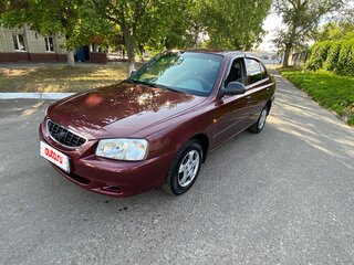 2008 Hyundai Accent ТагАЗ II, красный, 400000 рублей, вид 1