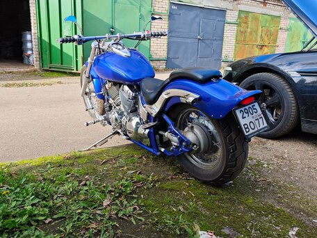 2002 Yamaha XVS400 Drag Star, синий, 470000 рублей, вид 4