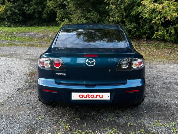 2007 Mazda 3 I (BK) Рестайлинг, синий, 620000 рублей - вид 6