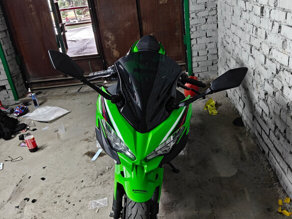 2022 Kawasaki Ninja 400, зелёный, 560000 рублей - вид 5