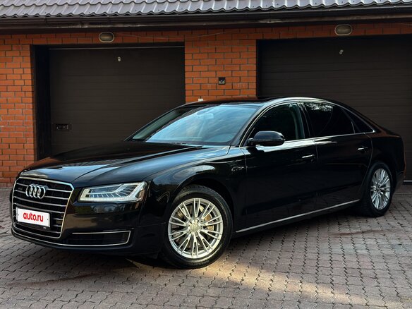 2014 Audi A8 Long III (D4) Рестайлинг, чёрный, 2450000 рублей - вид 1