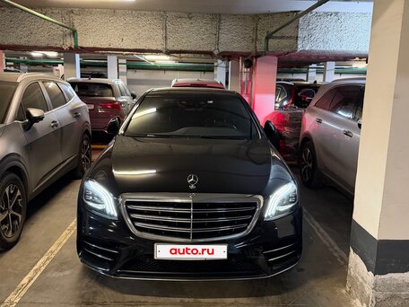 2019 Mercedes-Benz S-Класс 350 d Long VI (W222, C217) Рестайлинг, чёрный, 7600000 рублей, вид 3