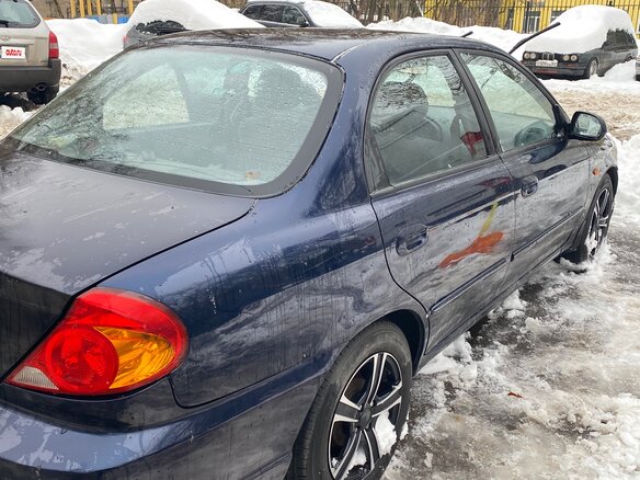 2008 Kia Spectra I Рестайлинг 2, синий, 370000 рублей - вид 1