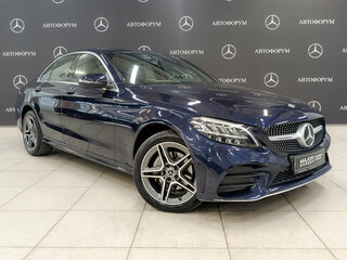 2020 Mercedes-Benz C-Класс 200 IV (W205) Рестайлинг, синий, 3550000 рублей, вид 3