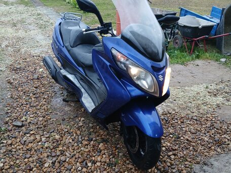 2006 Suzuki Burgman (SkyWave) 400, синий, 210000 рублей, вид 4